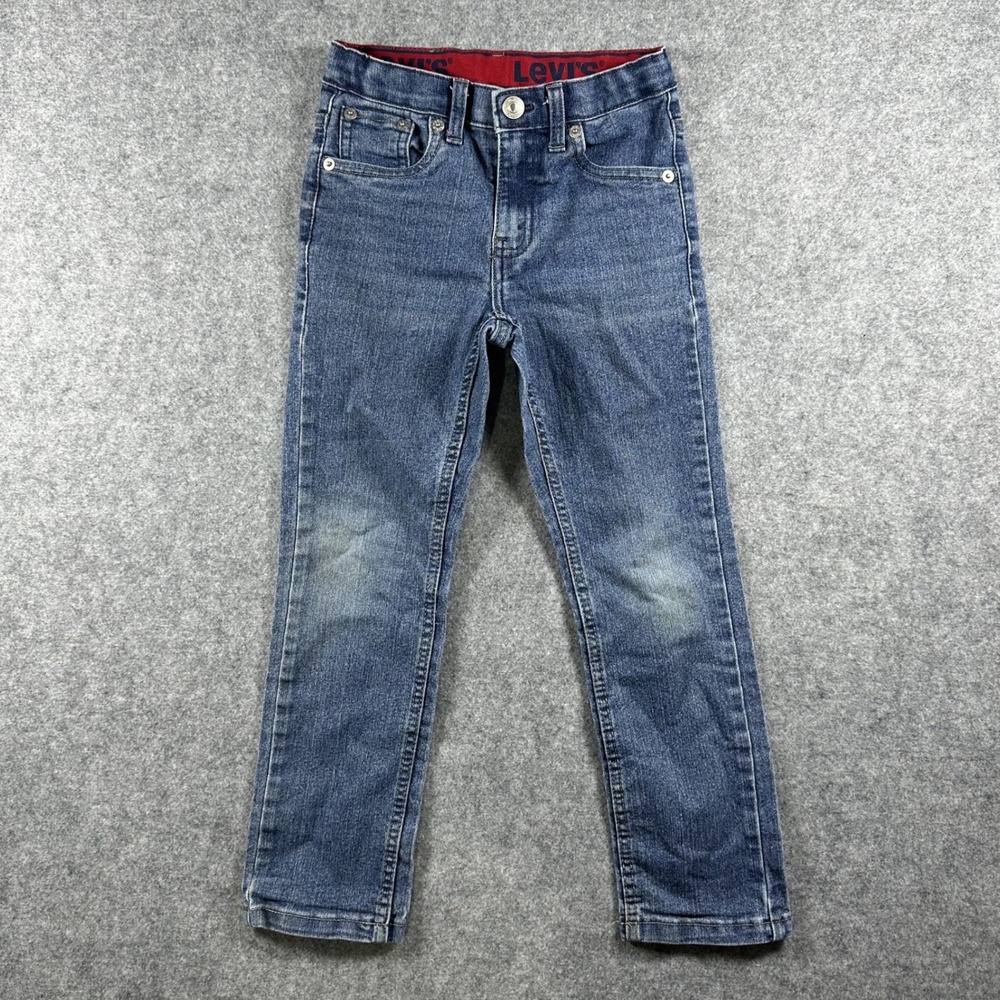Levi's 511 Slim Fit Jeans Size 7 Blue Denim Stretch Adjustable Waist